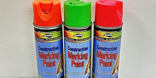 Aervoe Construction Marking Paint (Orange, Pink, Green)